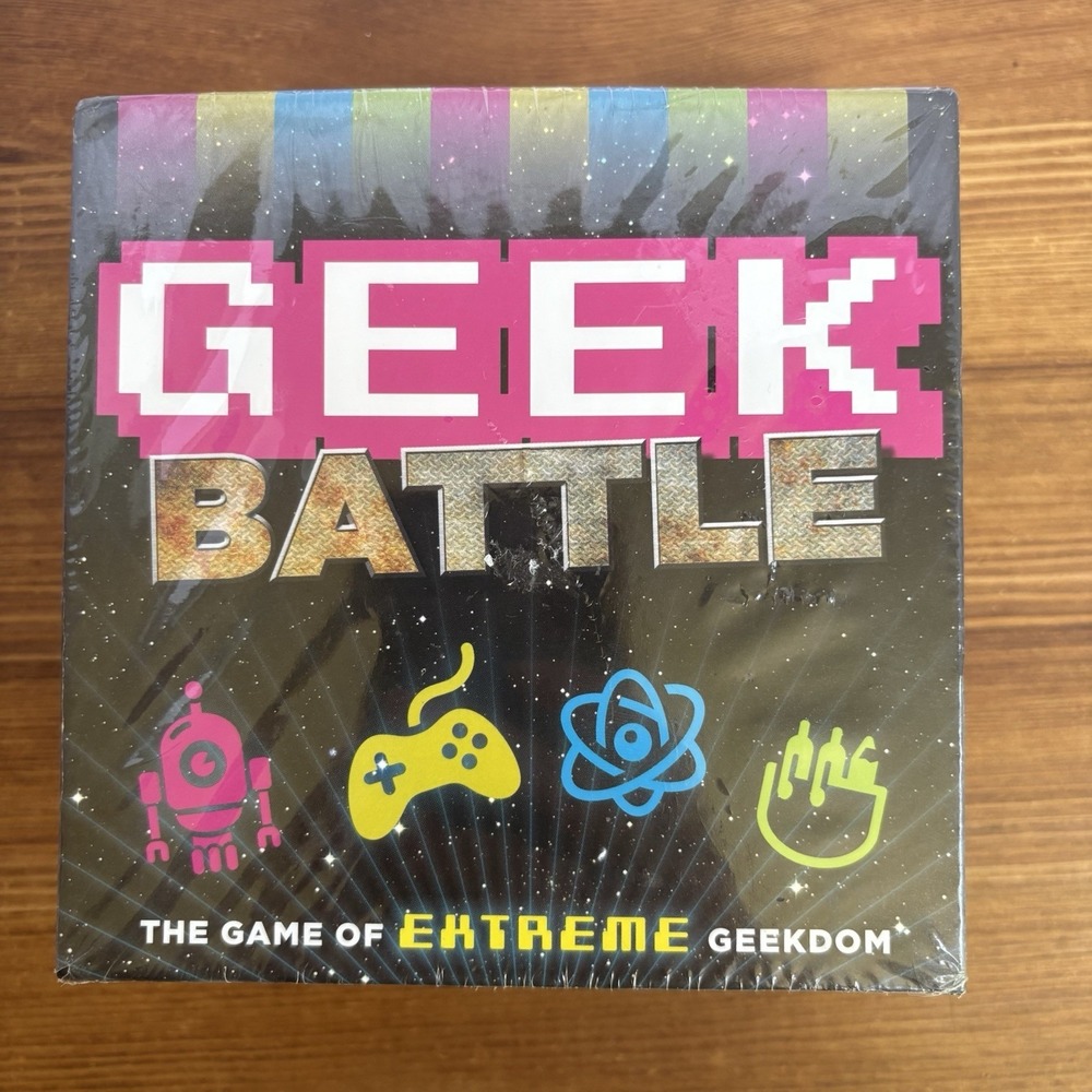 Geek Battle Board Game Chronicle Books 2017 New Sealed Trivia Party Game